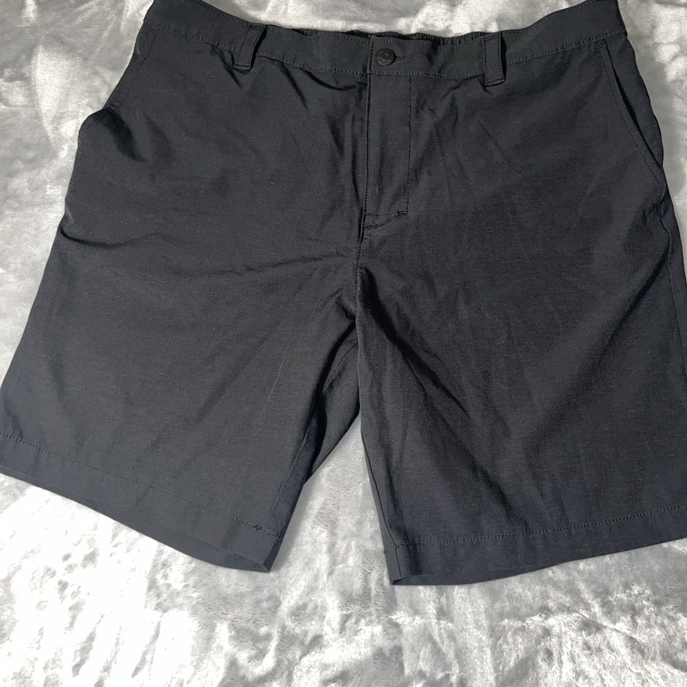 Banana Republic Mens Performance Golf Shorts 38 Black Elastic Waist